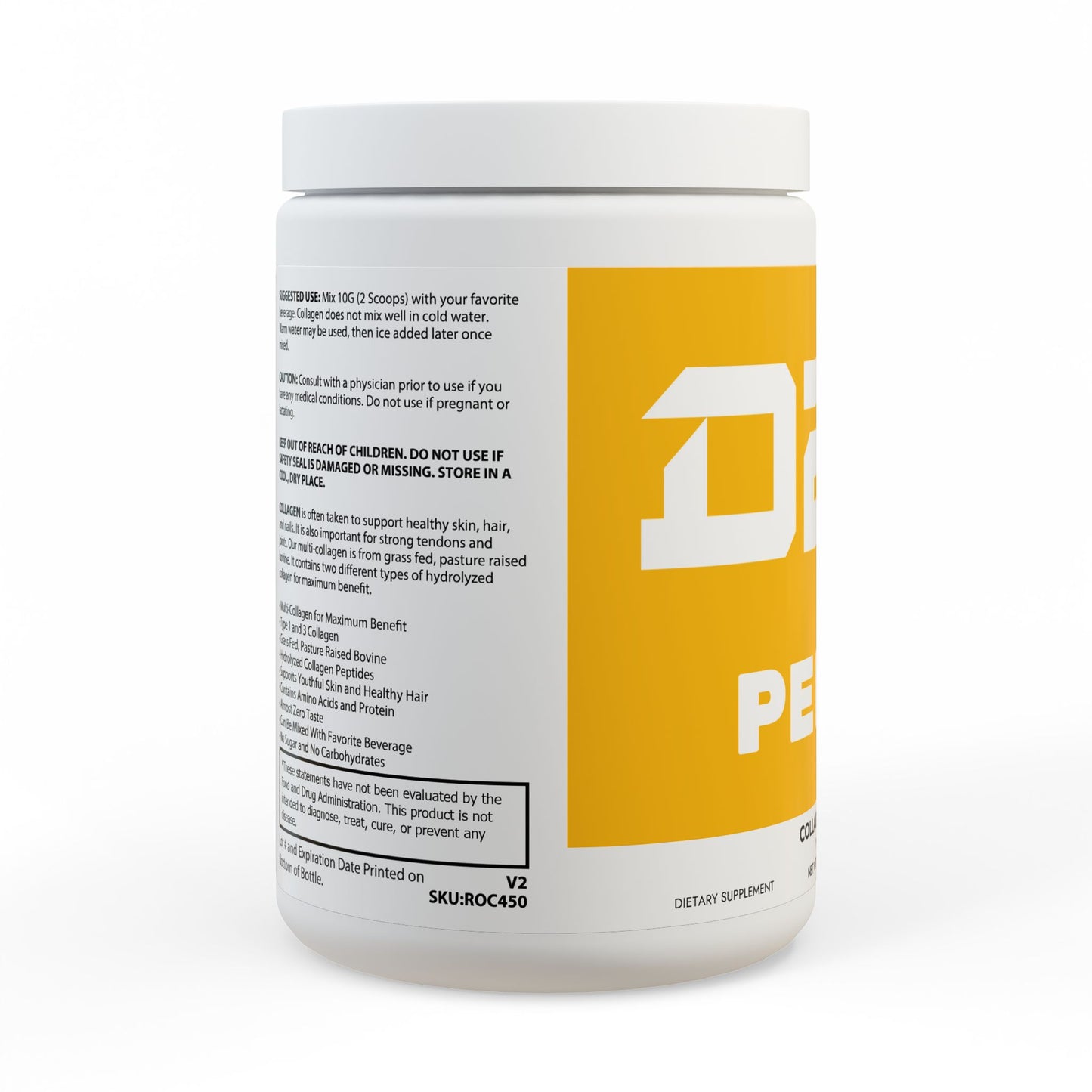Collagen Peptides Type I & III Supplement (350g, 12.3oz)