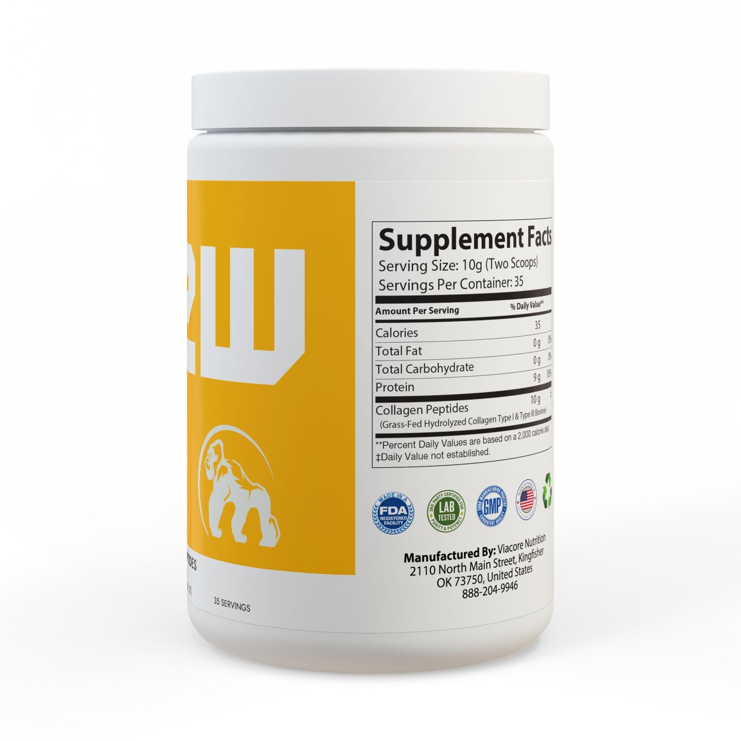 Collagen Peptides Type I & III Supplement (350g, 12.3oz)