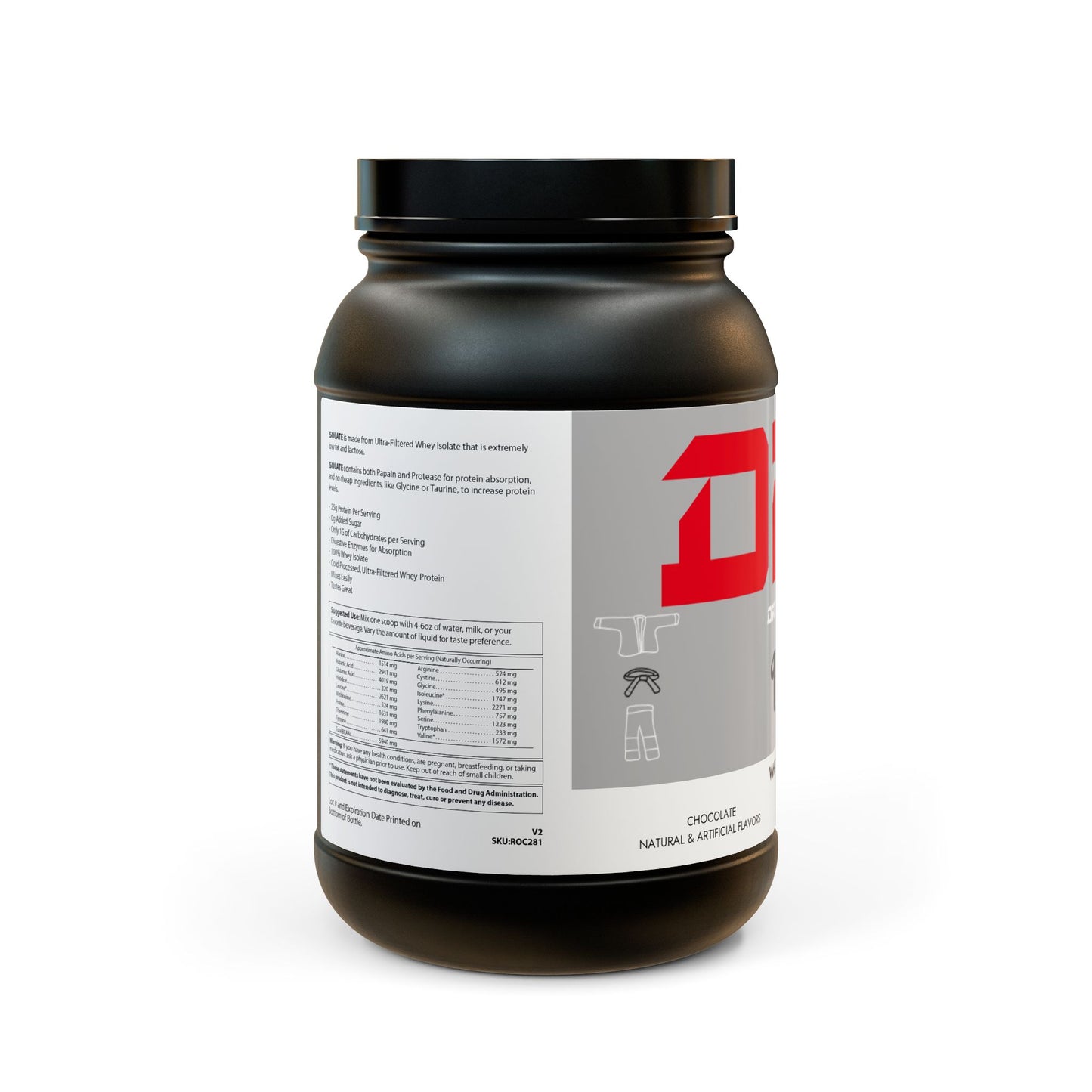 Whey Isolate Protein Supplement (907g, 2lb)